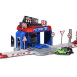 Set Garaj cu masinuta Majorette Vision Gran Turismo Pit Stop, Dacia Duster