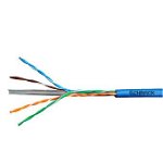 Cablu U/UTP Cat.6, 4x2xAWG23/1, 300MHz, PVC, Eca, albastru, lungime 305m SCHRACK, Schrack