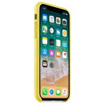 Husa de protectie Apple pentru iPhone X, Piele, Spring Yellow