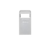 Memorie USB Flash Drive Kingston 64GB Data Traveler Micro, USB 3.2 Gen1, Metalic, Kingston