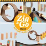 Zig Go Djeco, set de constructie trasee, 25 piese, +7 ani, Djeco