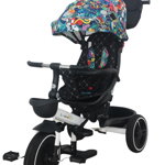 Tricicleta pliabila, cu pozitie de somn si scaun reversibil, SL01 - grafitti
