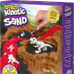 Set Kinetic Sand - Situl arheologic cu dinozauri, 454g, Spin Master