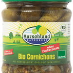 Castraveti Cornison bio in otet, 300 / 190g Marschland Naturkost