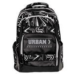 Ghiozdan adolescenti, URBAN Black lines, inaltime 46 cm, S-COOL