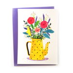 Felicitare - Cana galbena cu flori | The Creative Blossom, The Creative Blossom