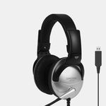 Casti Koss SB45 USB Headsets, Over-Ear, Wired, Microphone, Silver/Black