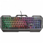 Tastatura gaming Trust GXT 856 Torac Iluminare RGB Negru