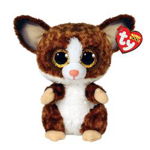 Jucarie de plus TY - Beanie Boos, Lemur maro, 15 cm