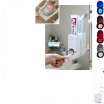 Pachet: Dozator automat cu senzor pasta de dinti + Cadou: Suport periute + Lampa Led WC cu senzor, vezi video, Util OnlineDcm SRL
