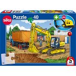 Schmidt Spiele Puzzle Siku Excavator + jucărie, Schmidt Spiele