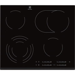 Plita incorporabila Electrolux EHF6547FXK, Vitroceramica, 4 zone de gatit, DirectAccess, Booster, SoundOff, EcoTimer, 60 cm, Negru, Electrolux