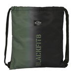 Geantă Rucsac cu Bretele BlackFit8 Gradient Negru Verde militar (35 x 40 x 1 cm), BlackFit8