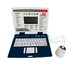 Laptop de jucarie cu 65 functii, exclusiv limba engleza, ecran LCD, mouse, albastru, -