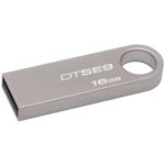 Stick memorie 16GB, USB 2.0, DataTraveler SE9, metalic, Kingston, Kingston