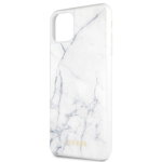 Husa de protectie, Guess Marble Collection, iPhone 11 Pro Max, Alb, Guess