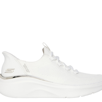 Pantofi sport, dama, SKECHERS SLIP-INS BOBS B LOVE TRUE DELIGHT 117617-WHT alb, textil, SKECHERS