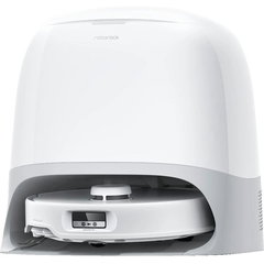 Robot de aspirare Roborock Qrevo Curv 5A1 QRCS02-00, 18500 PA, tehnologie HyperForce, mop FlexiArm 200rpm, AdaptiLift, sistem Dual Anti-Tangle, dock multifunctional 3.0, autocuratare cu apa fierbinte, uscare cu aer cald, alb