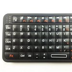 Mini tastatura Rii 518 iluminata, cu bluetooth, pentru smart TV, PC si dispozitive mobile, Rii tek