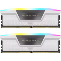 Memorie RAM Corsair Vengeance RGB White 32GB DDR5 6000MHz CL36 Kit of 2