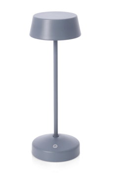 Lampa LED de exterior Esprit, Bizzotto, 11x33 cm, cu baterie reincarcabila, otel acoperit cu pulbere, albastru, Bizzotto