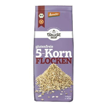 Fulgi din 5 cereale FARA GLUTEN Bauck Hof, bio, 475 g, ecologic, Bauck Hof