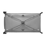 Patut pliant, Lionelo, Sven Plus, 120x60 cm, Cu doua nivele, Cu arcada jucarii, masuta de infasat, vibratii, melodii  conform cu standardele europeane de securitate EN716 si EN12221, Grey Scandi