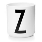 Cana Design Letters Personal Porcelain Cup Litera Z Alb 325ml