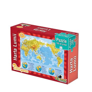 Harta lumii 100 pcs, Travel Games