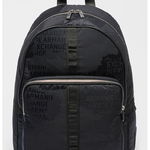 Rucsac din material textil cu model logo, ARMANI EXCHANGE