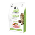 Brit Care Senior Weight Control, Pui, hrană uscată fară cerele pisici senior, managementul greutății, 2kg, Brit Care