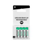 Set 4 baterii reîncărcabile AAA NimH 800mAh, FORCLAZ