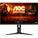 Monitor LED Gaming AOC U28G2XU 28 inch UHD IPS 1ms 144Hz Black