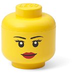 Mini cutie depozitare cap minifigurina LEGO fata, Lego