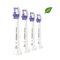 Rezerve Sonicare Sensitive HX6054/10 Pachet De 4 Capete De Periere Standard Click-on Sincronizarea Modurilor BrushSync Alb, Philips