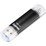 Memorie USB Hama Laeta 64 GB, USB 3.0, Negru