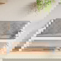 Perne banca de gradina 2 buc., vidaXL, gri, 120x50x7cm, tesatura oxford