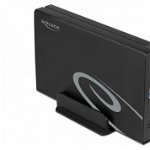 Carcasă externă DeLOCK pentru HDD SATA de 3,5 inchi cu SuperSpeed ​​​​​​USB (USB 3.2 Gen 1), carcasă pentru unități