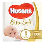 Scutece Huggies Elite Soft 1, 3-5 kg, 100 buc