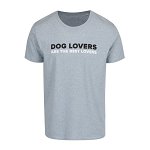 Tricou albastru deschis ZOOT Original Dog lovers are the best lovers