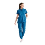 Costum medical unisex, petrol blue, model Activity, marime S, DEMOTEKS MEDIKAL