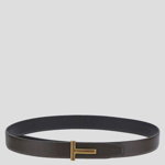 Tom Ford Tom Ford T Icon Reversible Belt Chocolate+black, Tom Ford