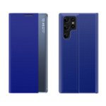 Husa Sleep Stand Case compatibila cu Samsung Galaxy S23 Ultra Blue, OEM