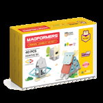 Set constructie magnetic Magformers animale 40 piese Clics Toys