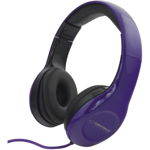 Casti audio stereo cu control volum, Violet, ZozoMag