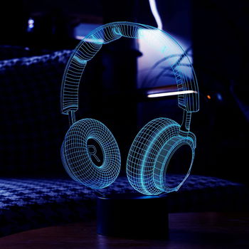 Veioza HYSENM, LED, model casti, RGB, acril, 17 x 25,5 x 8,5 cm