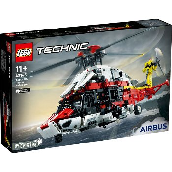 Jucarie 42145 Technic Airbus H175 Rescue Helicopter Construction Toy (Kids Model Building Kit, Spinning Rotors & Motorized Functions), LEGO