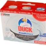 Rezerva odorizant toaleta DUCK Fresh Discs Eucalipt, 12 discuri