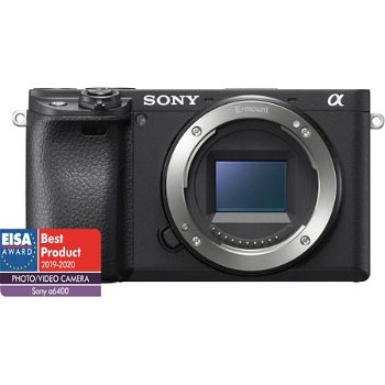 Aparat foto Mirrorless Sony Alpha A6400, 24.2 MP, APS-C, Ecran 3", 4K HDR, 4D Focus, Body (Negru)