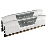 Memorie Vengeance White 32GB (2x16GB) DDR5 5200MHz CL40 Dual Channel Kit, Corsair